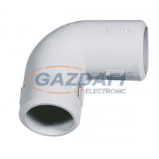 Elmark PVC rövid könyök 90°, d=20mm, IP40, szürke villanyszerelés