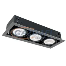 Elmark QUAD312 Süllyesztett LED lámpa 12W 3XE27 4000K sötétszürke világítás