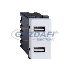 Elmark "Lecce" süllyesztett dupla usb aljzat, fehér villanyszerelés