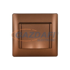 Elmark "Rhyme" süllyesztett dugalj fedéllel, metál kávé villanyszerelés