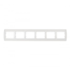 Elmark Rhyme vízszintes hatos keret Fehér metál