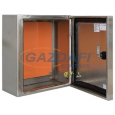 Elmark rozsdamentes acél elosztószekrény, 300x250x150mm villanyszerelés