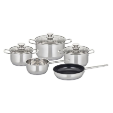 ELO 5 db-os edénykészlet, rozsdamentes acél ELO 95005 indukciós edénykészlet edény