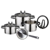 ELO Rondello 4 db-os edénykészlet, rozsdamentes acélból ELO PREMIUM 30004 indukciós ELO PREMIUM 30004