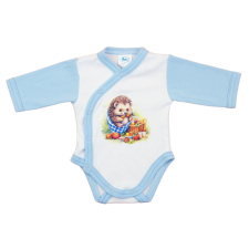  Elöl patentos hosszú ujjú baba body Erdő állatai mintával kombidressz, body