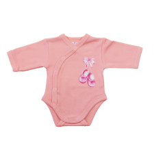 Elöl patentos hosszú ujjú baba body – Kis cipő mintával kombidressz, body