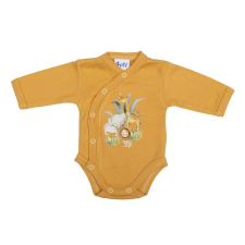 Elöl patentos hosszú ujjú baba body Szafari mintával kombidressz, body
