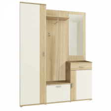  előszoba, tölgy sonoma/fehér, AMALIA bútor