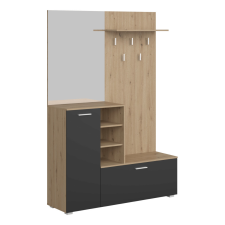  Előszobai készlet, artisan tölgy/grafit, VETLANDA bútor