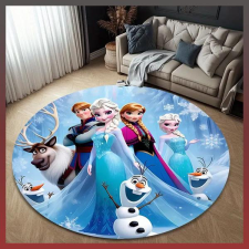  Elsa Princess szőnyeg jéggel és hóval kerek 100 cm DT1136331-100 lakástextília