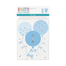 Első születésnap Blue 1st Birthday Party bags, Papírzacskó 8 db-os party kellék