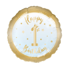 Első születésnap Blue fólia lufi 43 cm party kellék