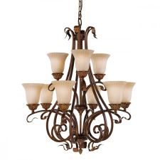 Elstead -FE-SONOMAVALLEY9 Bronz Színű Csillár 9XE27 60W IP20 világítás