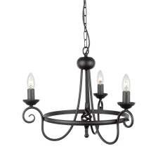 Elstead Lighting Elstead Lighting HARLECH HR3A-BLACK Csillár 3x60W/E14 világítás