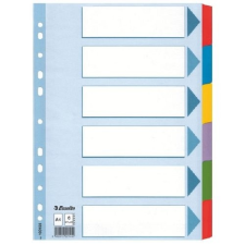 Elválasztólap A/4 karton 6rész Mylar 100168 naptár, kalendárium