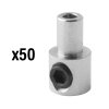 ELVEDES fékkábel szorító 8 mm átmérő – 14 mm hossz, sárgaréz (50 db/csomag) ELVEDES  Bicikli alkatrészek Kerékpár alkatrészek Kerékpár fékek és váltók