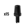 ELVEDES M7 x 10 mm alumínium kábelállító csavar kerékpárhoz (15 db/csomag) ELVEDES  Bicikli alkatrészek Kerékpár alkatrészek Kerékpár fékek és váltók