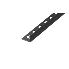 Élvédő Eviso záró fekete matt L-alakú 270 cm rozsdamentes acél FILB0001 élvédő, sín, szegélyelem