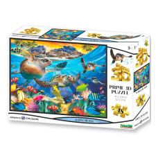 Želvés tengerparti 3D puzzle 48 darabos puzzle, kirakós