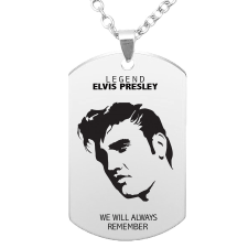 Elvis medál lánccal, választható több formában és színben nyaklánc