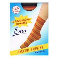 - EMA csíkos bokafix, 60 DEN, m:36-41, 1 pár pink női zokni