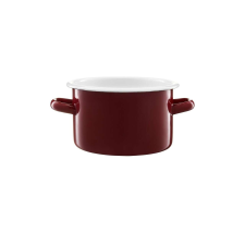 Emalia Olkusz zománcozott fazék 16 cm/2 l bordó edény