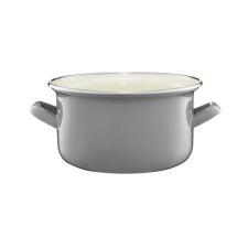 Emalia Olkusz zománcozott fazék 18 cm/2.6 l szürke edény