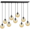 Emibig modern függeszték cosmo borostyán fekete emi713/9