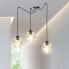 Emibig modern függeszték level borostyán fekete emi758/3 világítás