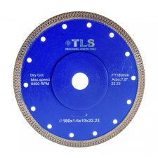 EMIKOO TLS X-PRO TURBO ultravékony gyémánt vágókorong d180x22,23x1,2x10 mm csiszolókorong és vágókorong