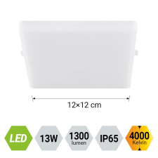 Emithor Agilo fehér LED beépíthető lámpa (EMI-63204) LED 1 izzós IP65 világítás