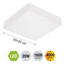 Emithor Canto fehér LED mennyezeti lámpa (EMI-63217) LED 1 izzós IP20 világítás