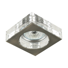 Emithor Elegant króm-átlátszó beépíthető lámpa (EMI-71009) GU10 1 izzós IP20 világítás