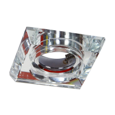 Emithor Elegant króm-átlátszó beépíthető lámpa (EMI-71070) GU10 1 izzós IP20 világítás