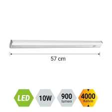 Emithor Naxos fehér-ezüst LED falilámpa (EMI-70011) LED 1 izzós IP20 világítás