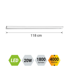 Emithor Naxos fehér-ezüst LED falilámpa (EMI-70012) LED 1 izzós IP20 világítás