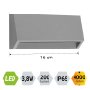 Emithor Radix szürke kültéri LED lépcsővilágító lámpa (EMI-48318) LED 1 izzós IP65