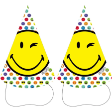 Emoji Emoji Parti kalap, csákó 8 db-os party kellék