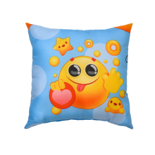 EMOJI kék mikroszálas díszpárna 45 x 45 cm lakástextília