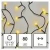 Emos D5AW02 LED karácsonyi fényfüzér, cseresznye – golyók, 8 m, kültéri és beltéri, meleg fehér, időzítő, 3,6 W, 230 V AC, IP44