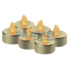 Emos DCCV13 LED dekoráció – 6x teamécses, arany, 6x CR2032, beltéri, vintage, 0,06 W, elem (6× CR2032), IP20