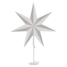 Emos Gyertyatartó E14 izzóval, papírcsillaggal, fehér, 67x45 cm, beltéri karácsonyi dekoráció