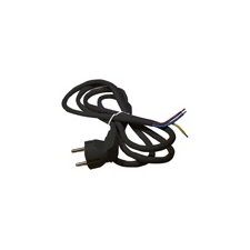 Emos Hálózati csatlakozó, dugvillás kábel (3x1.5 mm2) 2 méter, fekete, PVC villanyszerelés
