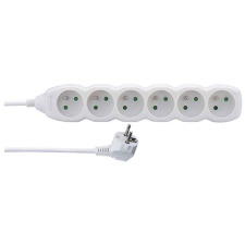  EMOS Hosszabbító kábel - 6 aljzat, 2 m, fehér (1902060200) villanyszerelés