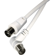 Emos IEC (koax) kábel IEC - IEC könyök 2,5m audió/videó kellék, kábel és adapter