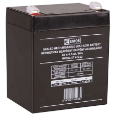 Emos Karbantartásmentes ólomakkumulátor 12 V/4,5 Ah, faston 4,7 mm szünetmentes áramforrás