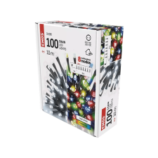 Emos kültéri és beltéri, 2in1LED fényfüzér, 10méter, 100Led, programozható, hideg fehér/RGB (D4Aj01) () kültéri világítás