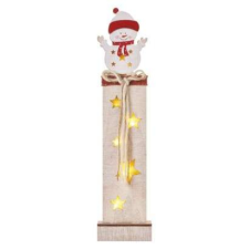 Emos LED dekoráció, fa – hóember, 46 cm, 2x AA, beltéri, meleg fehér, időzítő karácsonyi dekoráció