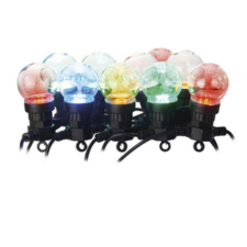 Emos LED fényfüzér - 10x party égő, 5 m, kültéri és beltéri, többszínű (DCPM01) kültéri izzósor