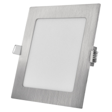 Emos Led süllyesztett lámpatest négyzet ezüst CCT 12W világítás